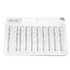 Diamond Nail Drill Bit for Cuticles, Needle Shape, Blue Band, 858/014B