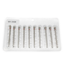 Diamond Nail Drill Bit for Cuticles, Ball, Red Band, 001/040R