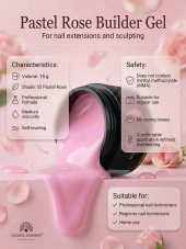 Gel for nail modeling 15 g, Color Builder Gel 05- Pastel rose