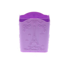 Organizer for brushes and nail files violet