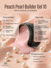 Gel pentru modelarea unghiilor 15 g, Color Builder Gel, 10- Peach pearl