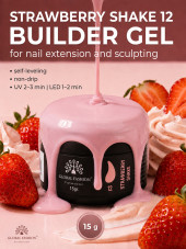 Gel for modeling nails 15 gr, Color Builder Gel 12- Strawberry shake