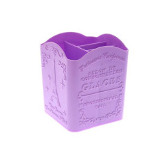Organizer for brushes and nail files violet