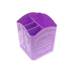 Organizer for brushes and nail files violet