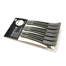 Pro master hair clips, 6 pcs, gray