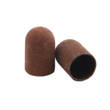 Pedicure abrasive caps, 16*25 mm, #180, brown, 1 pc.