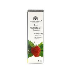 Dry cuticle oil with pipette with strawberry aroma, Global Fashion, 15 ml