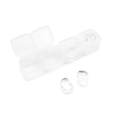 Lampă-lanternă pentru unghii pe un suport + ștampile din silicon 4pcs, lampă Uv/Led 1W
