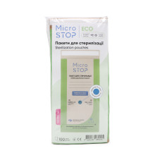 Крафт-пакеты 100*200 мм (100 шт) Micro Stop Eco, для стерилизации в сухожаровом шкафу