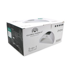 Лампа для ногтей Led/uv 368W Global Fashion, ZY-D14, white