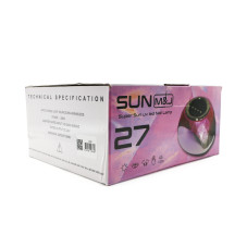 Лампа для маникюра led/ uv, M&J 27, 288W, pink