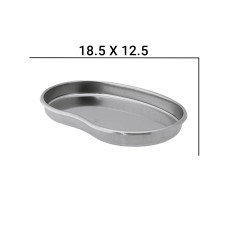 Металевий лоток для стерилізації інструментів, 18*11,5*2,5 см, маленький