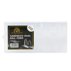 Forme duble superioare tip sandwich, formă de migdală, Global Fashion, 15 dimensiuni, 240 bucăți