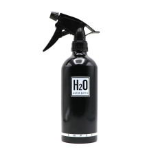 Парикмахерский распылитель для волос H2O металл, большой, Черный