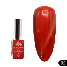 Гель лак кошачий глаз Red Pomegranate, 02