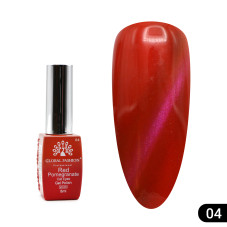 Гель лак кошачий глаз Red Pomegranate, 04