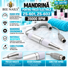 Mandrină pentru freza electrică ZS-601, ZS-602, 35000 rpm, albă