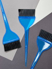 Wide, blue paintbrush