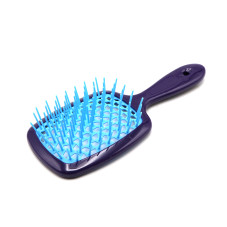 Perie de masaj pentru păr Superbrush Plus cu corp perforat în formă de fagure, culoare random