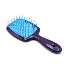 Perie de masaj pentru păr Superbrush Plus cu corp perforat în formă de fagure, culoare random