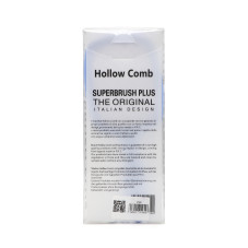 Perie de masaj pentru păr Superbrush Plus cu corp perforat în formă de fagure, culoare albastră