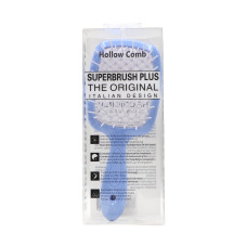 Perie de masaj pentru păr Superbrush Plus cu corp perforat în formă de fagure, culoare albastră