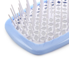 Perie de masaj pentru păr Superbrush Plus cu corp perforat în formă de fagure, culoare albastră
