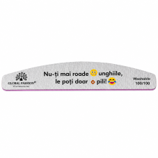 Pilă pentru unghii "Nu-ți mai roade unghiile, le poți doar pili" 100/ 100