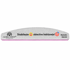 Pilă pentru unghii "Stabilește obiective îndrăznețe" 180/ 240