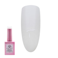 Rubber base for gel nail polish Global Fashion, color transparent and milky, 15 ml