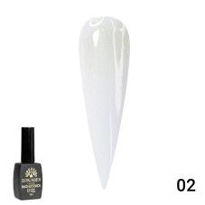 Global Fashion Shimmer Gel Magic-Extension White, 12 ml nr 2