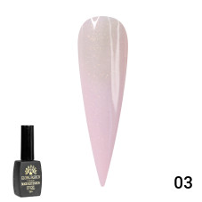 Gel Global Fashion with Magic shimmer-pink Extension, 12 ml No. 3