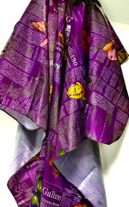 Butterfly peignoir purple